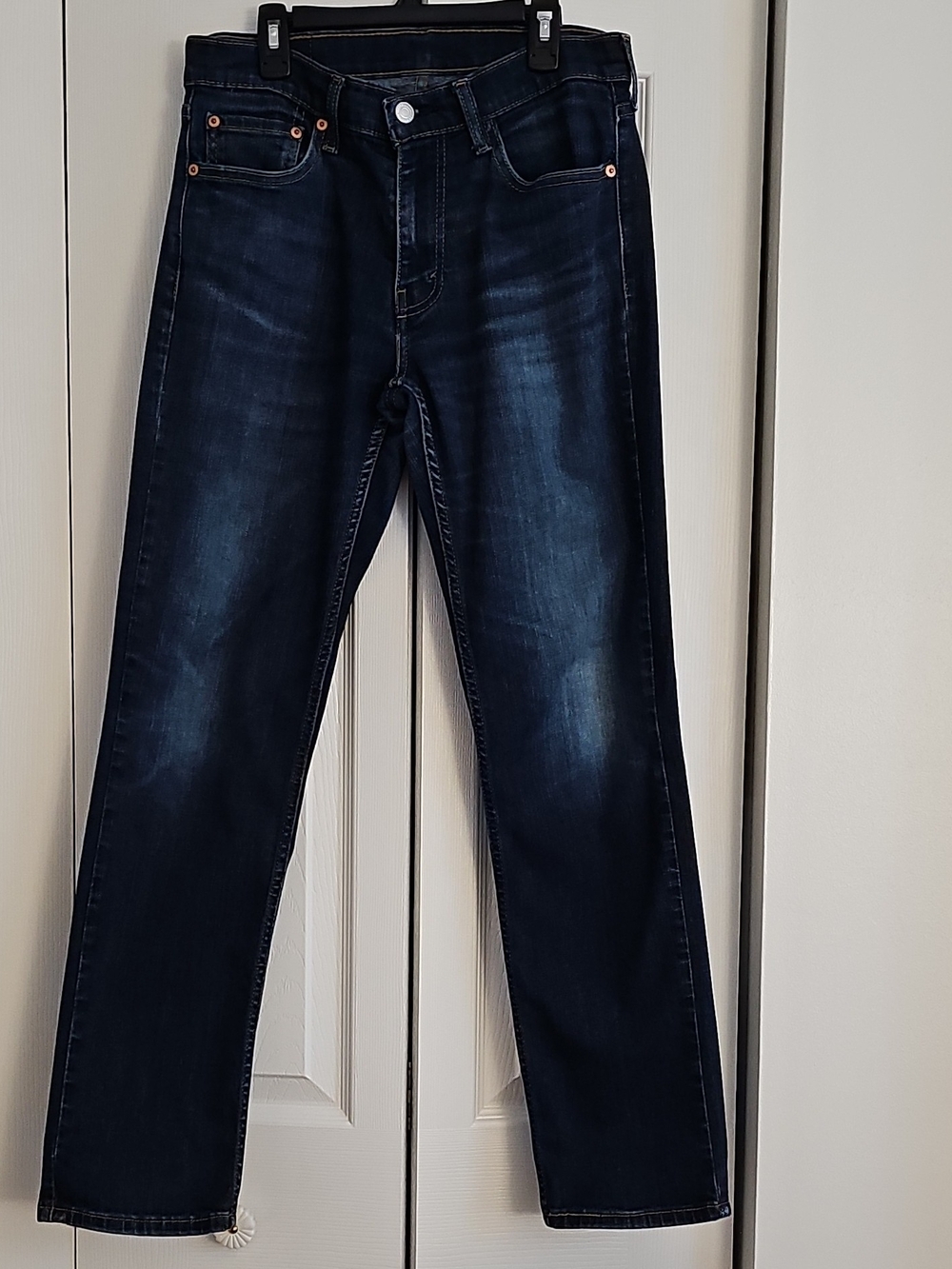 Levi’s Women's  Straight Fit Dark Wash Cotton Denim Jeans Blue Size 31